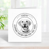 Labrador Retriever Hond Pet Foto Rond Rubberstempel