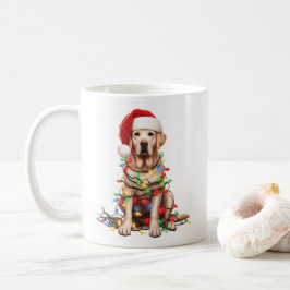 Labrador Retriever Hond Puppy Kerstmis Koffiemok