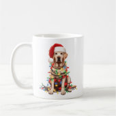 Labrador Retriever Hond Puppy Kerstmis Koffiemok (Links)