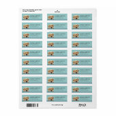 Labrador Retriever Hond Retouradreslabels Etiket (Full Sheet)