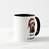 Labrador Retriever Hond Santa Hoed Kerstmis Mok (Voorkant rechts)