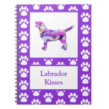 Labrador Retriever Hond Silhouet Poot Paarse PY&B