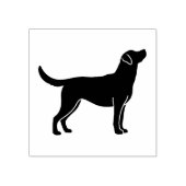 Labrador Retriever Hond Silhouet Rubber Stamp Rubberstempel (Afrduk)