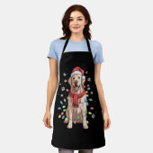 Labrador Retriever Hond Sinterklaas Hoed Kerstmis  Schort (Gedragen)