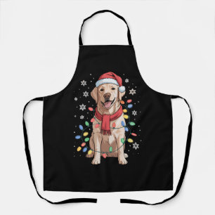 Labrador Retriever Hond Sinterklaas Hoed Kerstmis  Schort