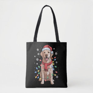 Labrador Retriever Hond Sinterklaas Hoed Kerstmis Tote Bag