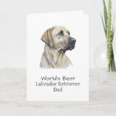 Labrador Retriever Hond Vader Vaderdag Kaart (Voorkant)