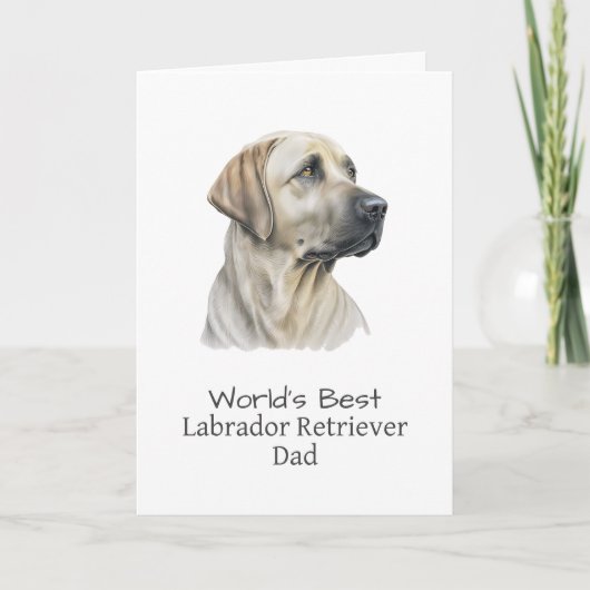 Labrador Retriever Hond Vader Vaderdag Kaart (Voorkant)