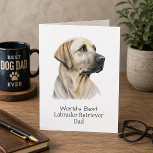 Labrador Retriever Hond Vader Vaderdag Kaart