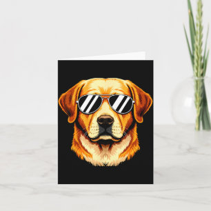 Labrador retriever hond zonnebril kaart