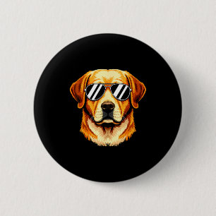 Labrador retriever hond zonnebril  ronde button 5,7 cm