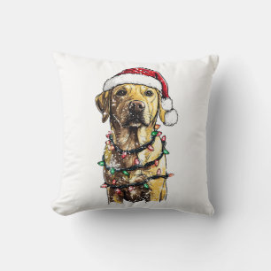 Labrador Retriever Honden Boom Kerst Sweater Kerst Kussen