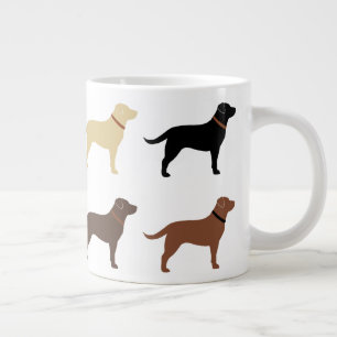 Labrador Retriever Honden Silhouetten Labs Grote Koffiekop