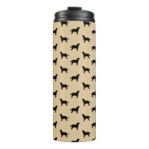 Labrador Retriever Honden Silhouetten Patroon Beig