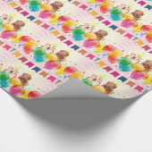 Labrador Retriever Hondenballonnen Verjaardag Cadeaupapier (Hoek)