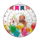 Labrador Retriever Hondenballonnen Verjaardag Dartbord (Voorkant)