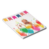 Labrador Retriever Hondenballonnen Verjaardag Notitieblok (Schuin)