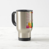 Labrador Retriever Hondenballonnen Verjaardag Reisbeker (Voorkant links)