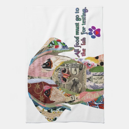 Labrador Retriever Hondenkeukenhanddoek Theedoek (Verticaal)