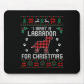 Labrador Retriever Hondenliefhebber Gifts Ugly Chr Muismat (Voorkant)