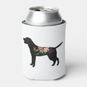 Labrador Retriever Hondenras Bohemian Floral Blikjeskoeler (Blikje Voorkant)