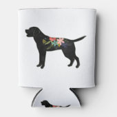 Labrador Retriever Hondenras Bohemian Floral Blikjeskoeler (Voorkant)
