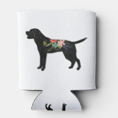 Labrador Retriever Hondenras Bohemian Floral Blikjeskoeler (Achterkant)