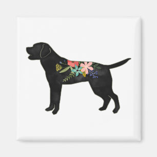 Labrador Retriever Hondenras Bohemian Floral Magneet