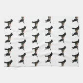 Labrador Retriever Hondenras Bohemian Floral Theedoek (Horizontaal)