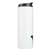 Labrador Retriever Hondenras Bohemian Floral Thermosbeker (Gedraaid links)