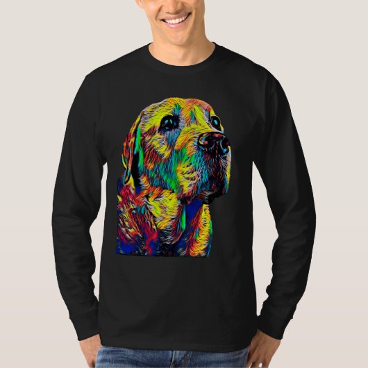 Labrador Retriever Hondenras Head Pet Breed True F T-shirt (Voorkant)