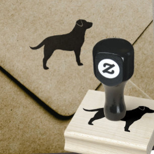 Labrador Retriever Hondenras Silhouet Rubberstempel