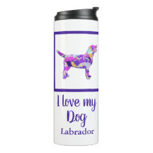 Labrador Retriever Hondensilhouet Paarse PY&B