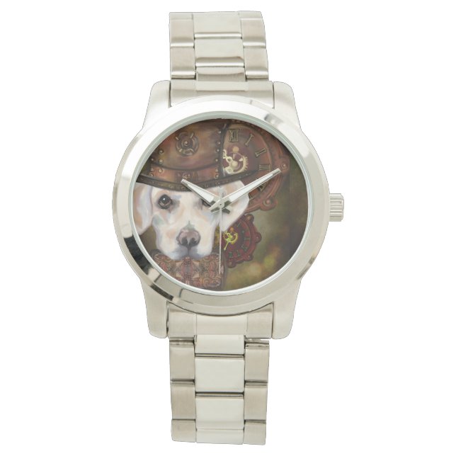 Labrador Retriever Horloge (Voorkant)
