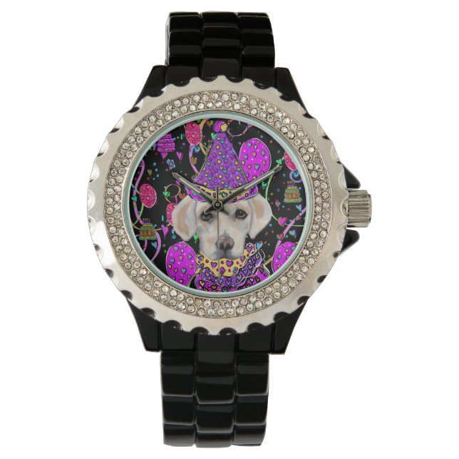 Labrador Retriever Horloge (Voorkant)