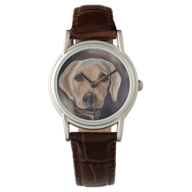 Labrador Retriever Horloge (Voorkant)