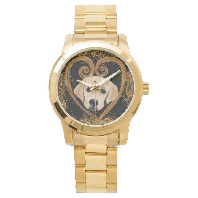 Labrador Retriever Horloge (Voorkant)
