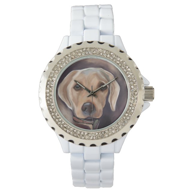 Labrador Retriever Horloge (Voorkant)