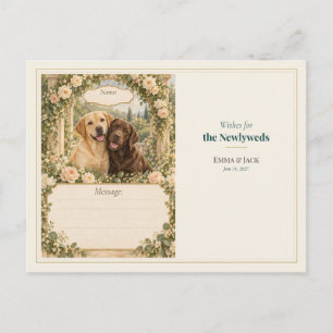 Labrador Retriever Huwelijks Gastboek Wensen Briefkaart