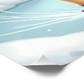 Labrador Retriever Ice Skating Christmas Painting Perfect Poster (Hoek)