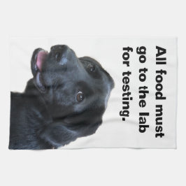 Labrador Retriever Ik hou van mijn lab Theedoek