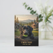 Labrador Retriever Ik Mis Je Postkaart (Staand voorkant)