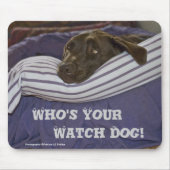 Labrador Retriever in bed Muismat (Voorkant)