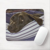 Labrador Retriever in bed Muismat (Met muis)