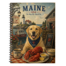 Labrador Retriever in Maine Vintage Reis Kunst
