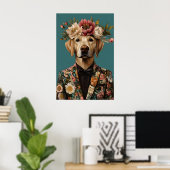 Labrador Retriever In Pak Poster, Labrador Poster (Thuiskantoor)