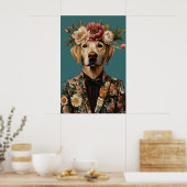 Labrador Retriever In Pak Poster, Labrador Poster (Keuken)