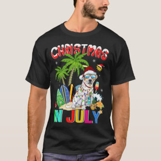 Labrador Retriever in Santa Hat Sunbril Christm T-shirt