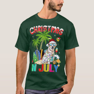 Labrador Retriever in Santa Hat Sunbril Christm T-shirt