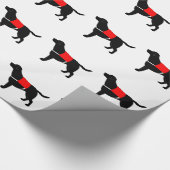 Labrador Retriever in Service Cadeaupapier (Hoek)